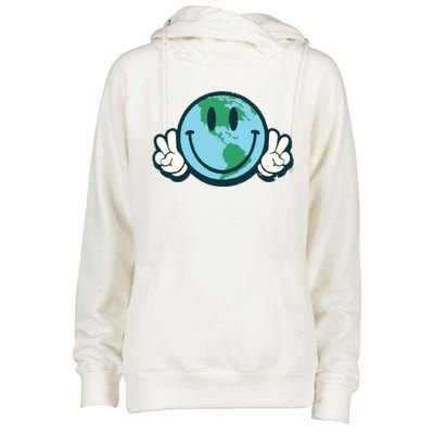 Earth Day Womens Funnel Neck Pullover Hood