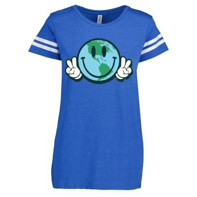 Earth Day Enza Ladies Jersey Football T-Shirt