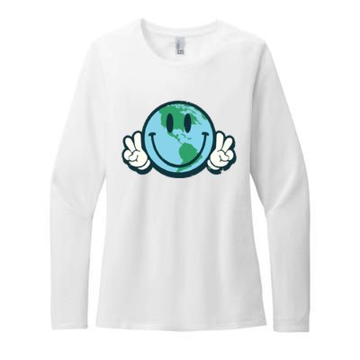 Earth Day Womens CVC Long Sleeve Shirt