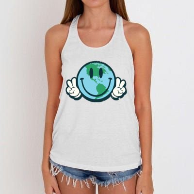 Earth Day Women's Knotted Racerback Tank