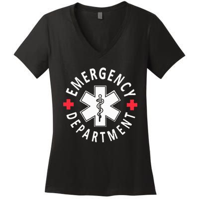 Emergency Department Women's V-Neck T-Shirt