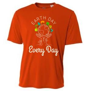 Earth Day Everyday Environtal Science Climate Change Gift Cooling Performance Crew T-Shirt