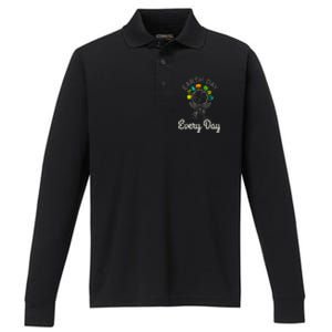 Earth Day Everyday Environtal Science Climate Change Gift Performance Long Sleeve Polo