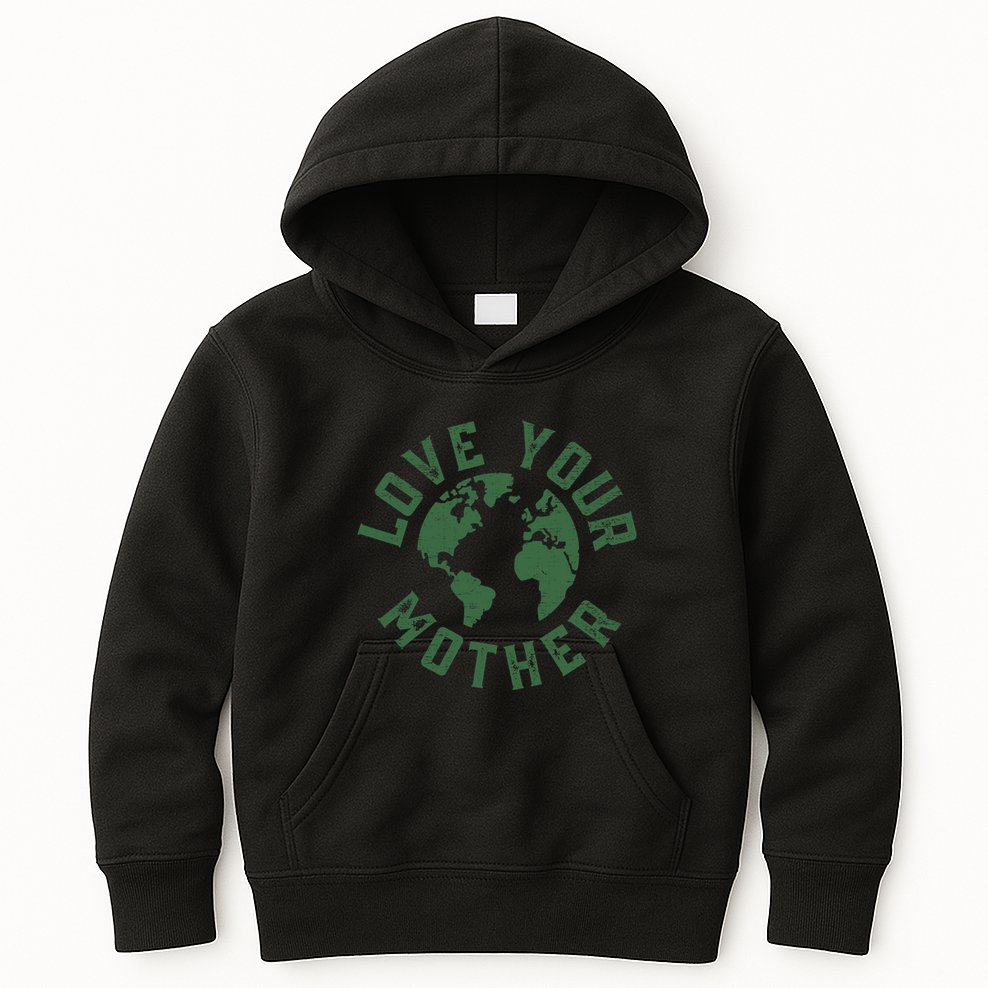 Earth Day Every Day Love Your Mother Planet Environmentalist Kids Hoodie