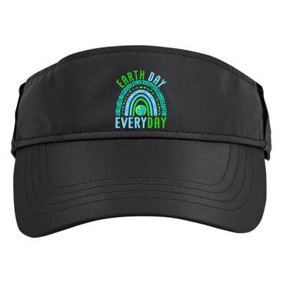 Earth Day Everyday Rainbow Design Earth Day Adult Drive Performance Visor