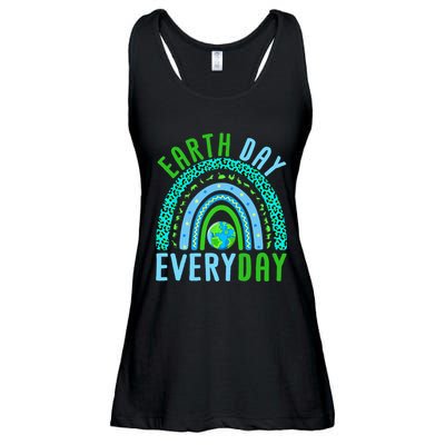 Earth Day Everyday Rainbow Design Earth Day Ladies Essential Flowy Tank