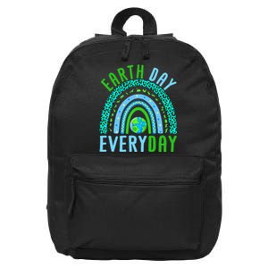 Earth Day Everyday Rainbow Design Earth Day 16 in Basic Backpack