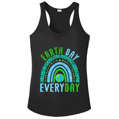 Earth Day Everyday Rainbow Design Earth Day Ladies PosiCharge Competitor Racerback Tank