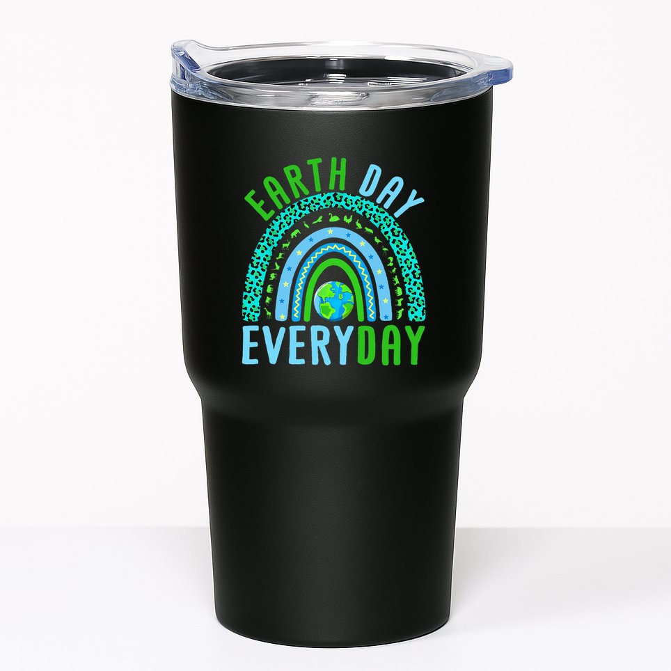 Earth Day Everyday Rainbow Design Earth Day Tumbler