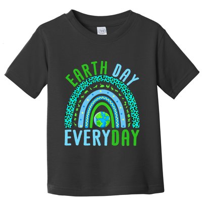 Earth Day Everyday Rainbow Design Earth Day Toddler T-Shirt