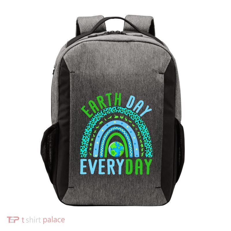 Earth Day Everyday Rainbow Design Earth Day Vector Backpack
