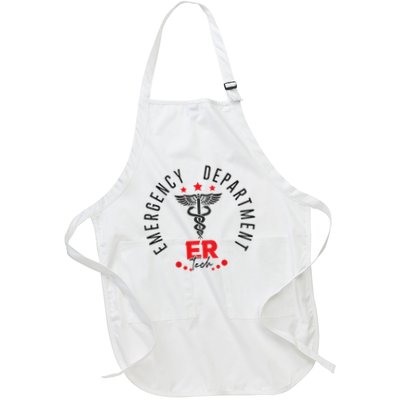 Emergency Department Emergency Room Tech Er Tech Back Of Full-Length Apron With Pockets