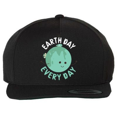 Earth Day Every Day Gift Nature Conservation Cool Gift Wool Snapback Cap