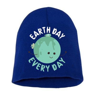 Earth Day Every Day Gift Nature Conservation Cool Gift Short Acrylic Beanie