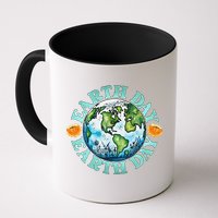 Earth Day Every Day Rainbow Globe Save The Planet Mug