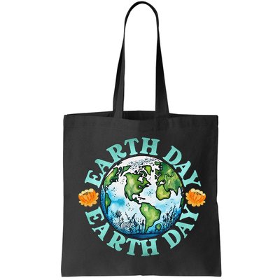 Earth Day Every Day Rainbow Globe Save The Planet Bag