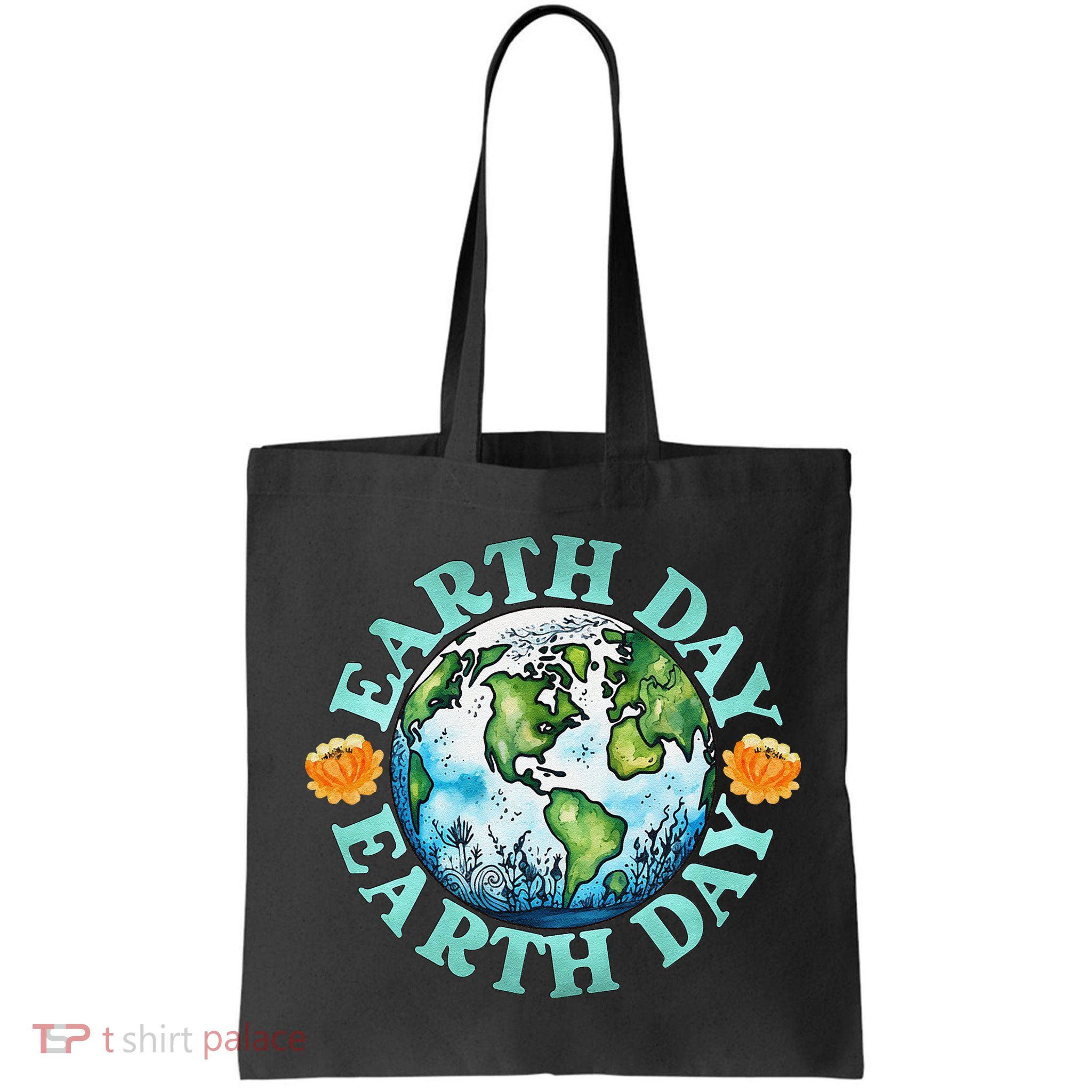 Earth Day Every Day Rainbow Globe Save The Planet Bag