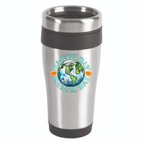 Earth Day Every Day Rainbow Globe Save The Planet 16oz Travel Tumbler