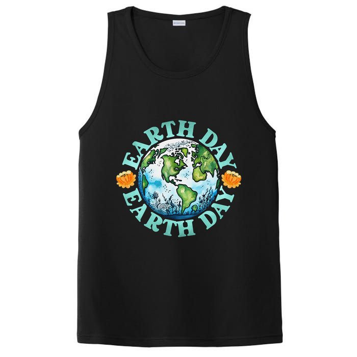 Earth Day Every Day Rainbow Globe Save The Planet PosiCharge Competitor Tank