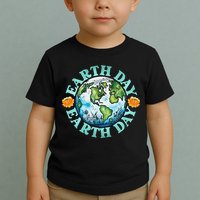 Earth Day Every Day Rainbow Globe Save The Planet Toddler T-Shirt
