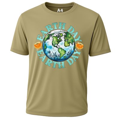 Earth Day Every Day Rainbow Globe Save The Planet Performance Shirt