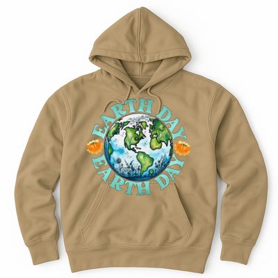 Earth Day Every Day Rainbow Globe Save The Planet Hoodie