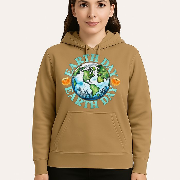 Earth Day Every Day Rainbow Globe Save The Planet Hoodie