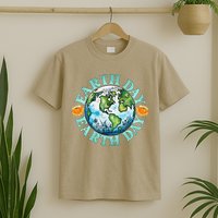 Earth Day Every Day Rainbow Globe Save The Planet T-Shirt