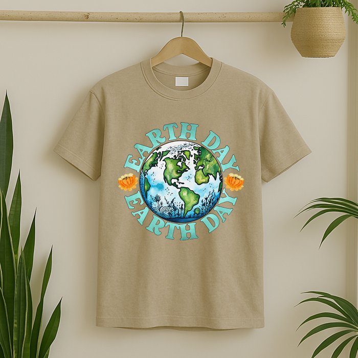 Earth Day Every Day Rainbow Globe Save The Planet T-Shirt
