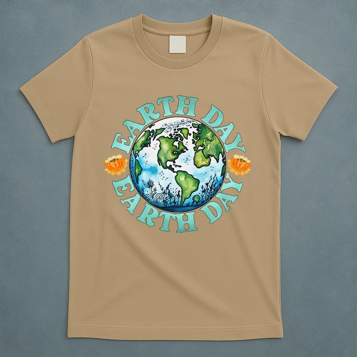 Earth Day Every Day Rainbow Globe Save The Planet T-Shirt