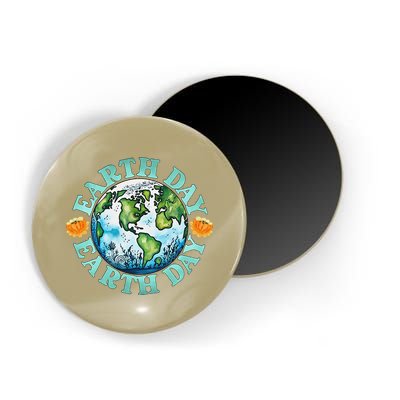 Earth Day Every Day Rainbow Globe Save The Planet Magnet