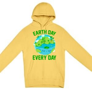 Earth Day Everyday Rainbow There Is No Planet B Meaningful Gift Premium Pullover Hoodie