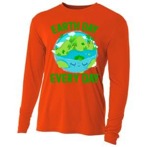 Earth Day Everyday Rainbow There Is No Planet B Meaningful Gift Cooling Performance Long Sleeve Crew