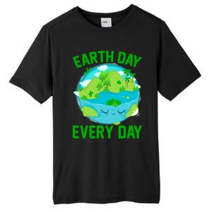 Earth Day Everyday Rainbow There Is No Planet B Meaningful Gift Tall Fusion ChromaSoft Performance T-Shirt