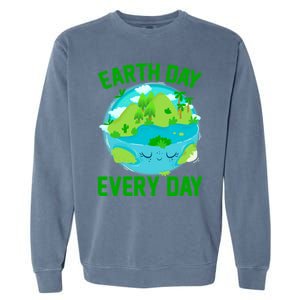 Earth Day Everyday Rainbow There Is No Planet B Meaningful Gift Garment-Dyed Sweatshirt