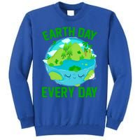 Earth Day Everyday Rainbow There Is No Planet B Meaningful Gift Tall Sweatshirt