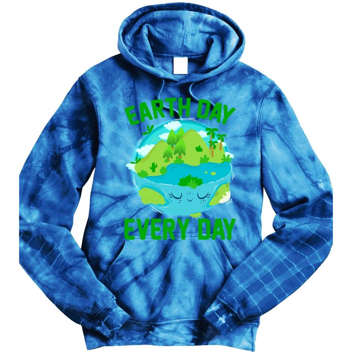 Earth Day Everyday Rainbow There Is No Planet B Meaningful Gift Tie Dye Hoodie