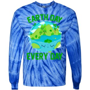 Earth Day Everyday Rainbow There Is No Planet B Meaningful Gift Tie-Dye Long Sleeve Shirt