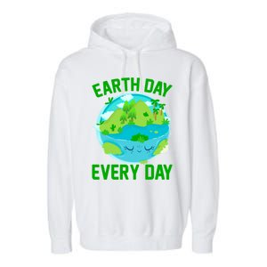 Earth Day Everyday Rainbow There Is No Planet B Meaningful Gift Garment-Dyed Fleece Hoodie