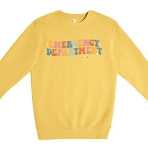 Emergency Departt Emergency Nurse Healthcare Nursing Great Gift Premium Crewneck Sweatshirt