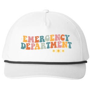 Emergency Departt Emergency Nurse Healthcare Nursing Great Gift Snapback Five-Panel Rope Hat