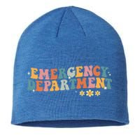 Emergency Departt Emergency Nurse Healthcare Nursing Great Gift Sustainable Beanie