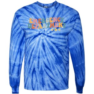 Emergency Departt Emergency Nurse Healthcare Nursing Great Gift Tie-Dye Long Sleeve Shirt