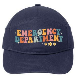 Emergency Departt Emergency Nurse Healthcare Nursing Great Gift 7-Panel Snapback Hat