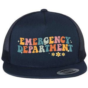 Emergency Departt Emergency Nurse Healthcare Nursing Great Gift Flat Bill Trucker Hat