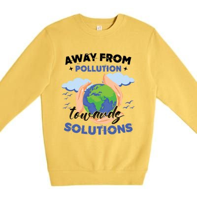 Earth Day Environtal Awareness Mother Earth Gift Premium Crewneck Sweatshirt