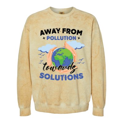 Earth Day Environtal Awareness Mother Earth Gift Colorblast Crewneck Sweatshirt