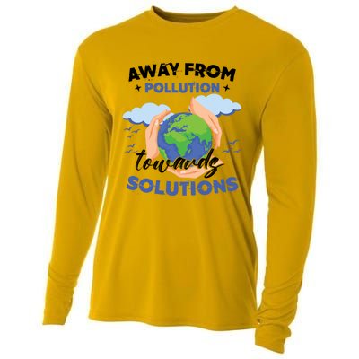 Earth Day Environtal Awareness Mother Earth Gift Cooling Performance Long Sleeve Crew