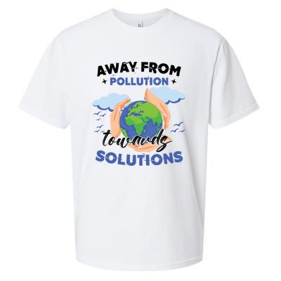 Earth Day Environtal Awareness Mother Earth Gift Sueded Cloud Jersey T-Shirt