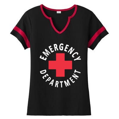 Emergency Departt Emergency Room Healthcare Nursing Nurse Gift Ladies Halftime Notch Neck Tee